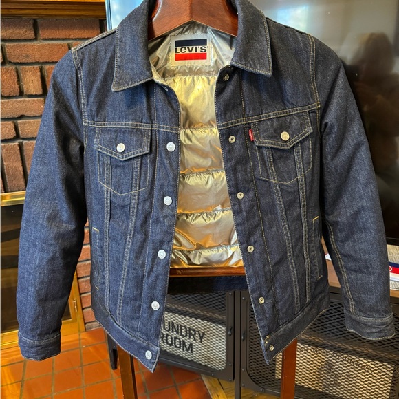 New (used once for 40 min dawn filed reversible Levi's winter jacket Size S - Picture 3 of 12